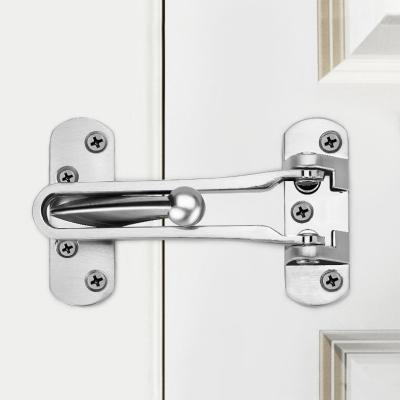 China Modern Insurance Door Bolt Home Anti-theft Stainless Hotel Bedroom Security Chain Lock Buckle Door Bar Door Room Unlockable Stainless Buckle Kids for sale