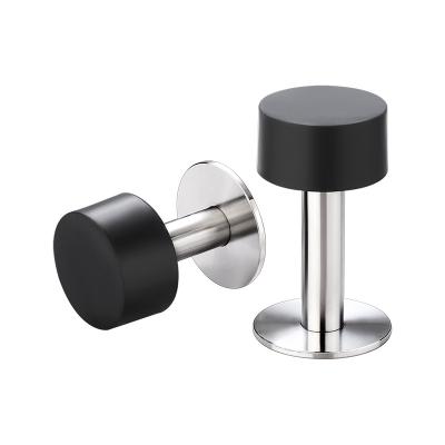 China Chinese Universal Rubber Stopper Furniture Door Cups Suction Hardw Stainless Steel Non Punch Door Holder Silicone Door Stopper for sale