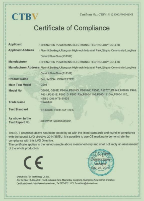 CE - Guangdong Powerlink Information Industry Co., Ltd.