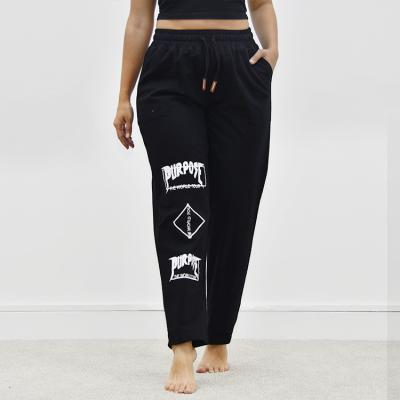 China Plus Size QUICK DRY Customize Stacked Women's Graffiti Casual Gym And Yoga Sweatpants for sale