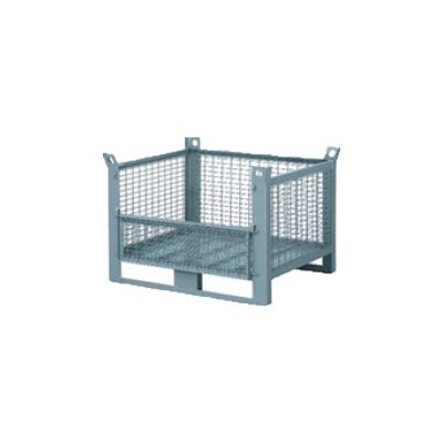 China Low Budget Folding Customized Metal Wire Container Lockable Mesh Palletizer For Boxes Cage For Warehouse System for sale