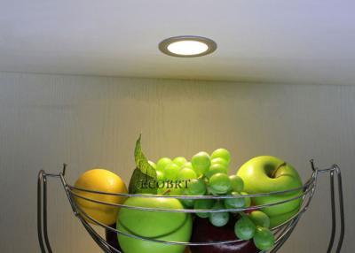 China Recessed Acrylic Round led under cabinet lighting dimmable , warm led puck lights for sale