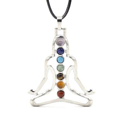 China CLASSIC Customized Chakra Yoga Crystal Gemstone Crystal Pendant for sale