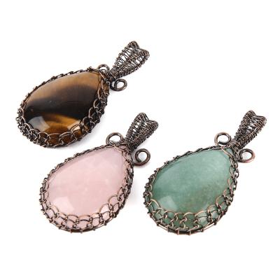 China CLASSIC Vintage Beautiful Hand Craft Natural Stone Drop Pendant Gemstone Pendant for sale