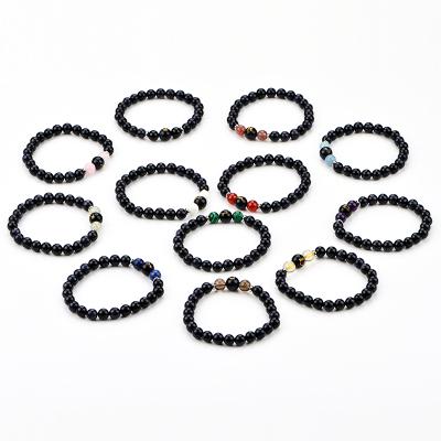 China FASHIONABLE 8mm High Quality Astrology Twelve Bracelet Gemstone Stone Bracelet for sale