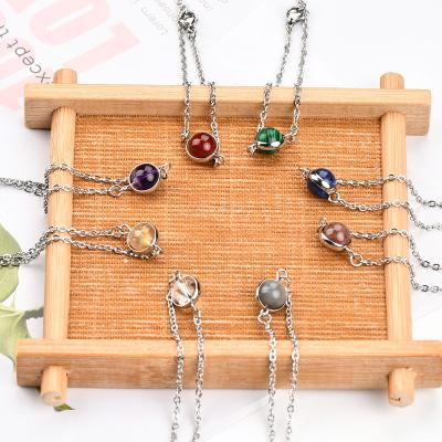 China Customization TRENDY Luck Bead Bracelet Fashion 8mm Natural Gemstone Stone Bracelet for sale