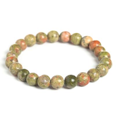 China FASHIONABLE yoga jewelry wholesaler natural stone bracelet stone beaded bracelet unakite for sale