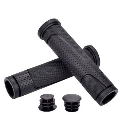 China Silicone Mountain Bike Durable Rubber Non-Slip Handlebar Custom Economical Electric Bicycle Grips for sale