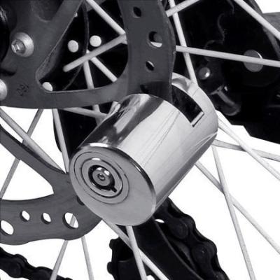 China Bicycle Security Stainless Steel Lock Mini Anti-Theft Bike Disc Brake Waterproof Lock for sale