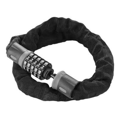 China High Security Durable Anti-theft High Security Bicycle Anti-theft Motorcycle 5 Combination Bike Digital Chain Lock for sale