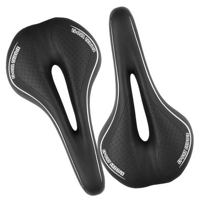 China Soft Comfortable Saddle Shock Absorbing Non-slip Hollow Road Bike MTB Mountain Bicycle Cycling Saddle for sale