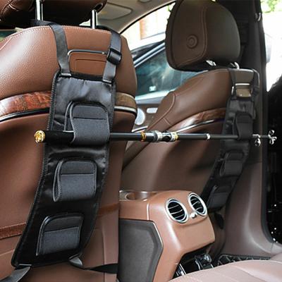 China Universal Car Fishing Rod Carrier 2Pcs Fishing Tackle Tool Vehicle Back Seat Fishing Rod Carrier Holder with 3 Poles for sale