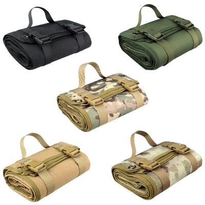 China 900D Nylon Portable Outdoor Waterproof Roll Up Rug Non-Slip Tactical Hunting Camping Shooting Mat for sale