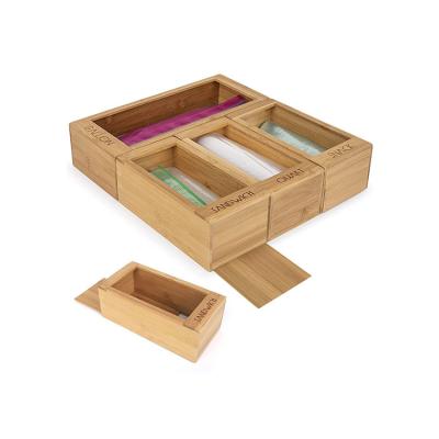 China Sustainable Box Customized Manufacturer Bamboo Well Made Storage Box Logo Organizer Storage Box for sale