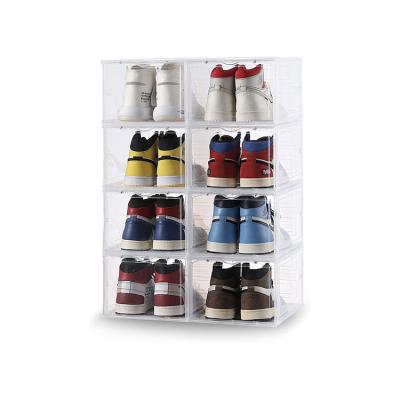 China 2022 Viable Best Selling Clear Plastic Storage Shoe Crate Storage Box The Shoe Box for sale