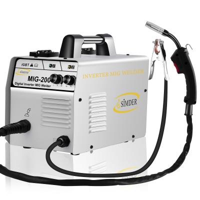 China NO GAS/Easy Welding Flux Core Welder Machine MIG Automatic Power Supply 140Amp 220V Flux Core Welder for sale