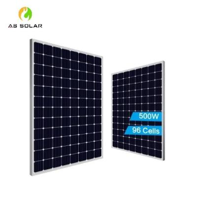 China AS 600 Watt 156 Mono Mono Cells 600W Half Cell Solar Panel 460W Solar Powered Solar Panel 156.75mmx156.75mm for sale