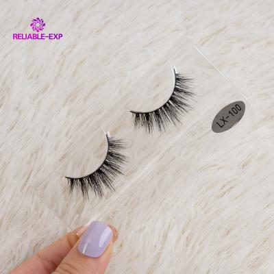 China Factory Price Best Selling 3D LX-142 Long Fluffy Natural Mink Lashes Hot Sale 100% Real Series LX-Series for sale