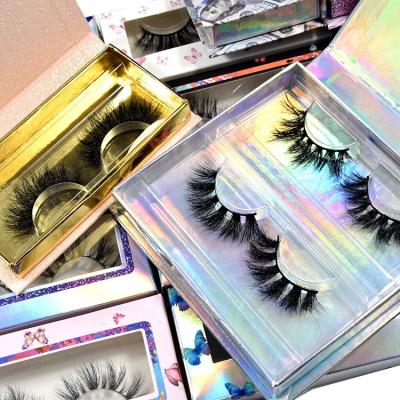 China Long New Arrival 2021 Beauty Natural 20mm Mink Eyelash 3d Mink Eyelash 20mm 3d Mink Eyelash Vandors HG8852 for sale