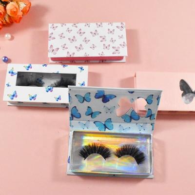 China Wholesale 20mm Long Eyelash Wholesale False Mink Eyelashes Private Label Custom Eyelash Natural Box Packaging Natural 18mm 20mm Long for sale