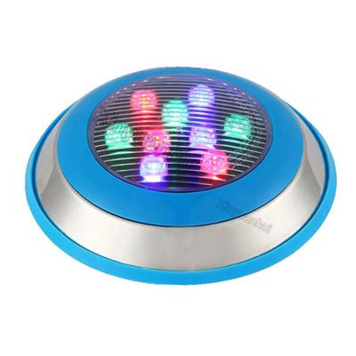 China IP68 Waterproof Underwater Swimming Pool Lamp DMX 512 Stainless Steel RGB Multicolor Led Pool Light for sale