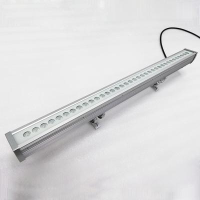 China LANDSCAPE 15 degree bar 36w rgb outdoor waterproof aluminum profile blue ip65 ip68 linear dimmable dmx 8 led wall washer light for sale