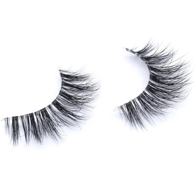 China Free Samples Clean Brand Wholesale Natural 3d Mink Long Thick Custom Lashes Invisible Clear Vendor Strip Eyelashes for sale