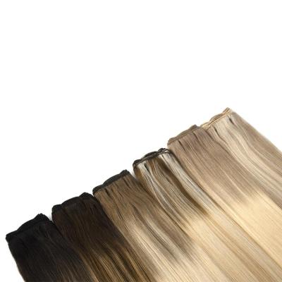 China Natural Wave Top Selling Wholesale Price Hair Extensions Flat Weft 100 Hair Bundles Virgin Virgin Hair for sale