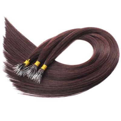 China Silky Straight Wave Whosale Vigin Remy Human Hair Keratin Micro Bead Ring Hair Extensions Pre nano Bonded Hair for sale