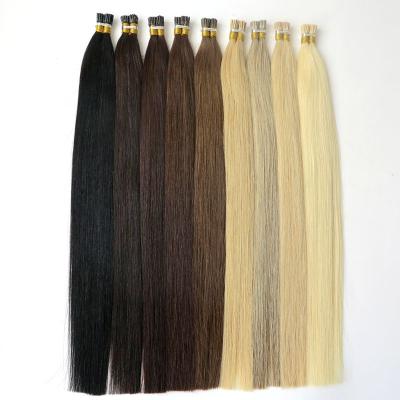 China Silky Straight Wave I Tip Hair Extensions Russian Micro itip Hair Extensions Wholesale Tip I Hair Extensions for sale