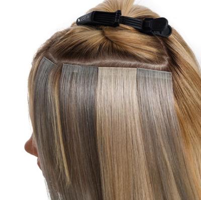 China Wholesale remy human hair tangle tape in hair extensions tape invisible hair extension for sale