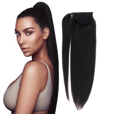 China Regular Wave 100 Long Hair Pinytails Ponytail Ponytail Hair Extensions for sale