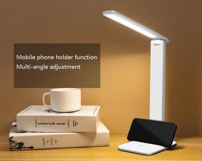 China Modern Portable LED Ultrathin Desk Lamp Stepless Dimming Table Lamp Desk USB Wireless White Filling for sale