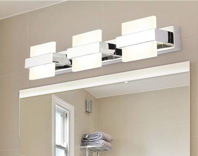 China All Styles Dimmable LED 3 Lights/4 Lights Dimmable Modern Bathroom Wall Vanity Light Fixture Above Mirror for sale