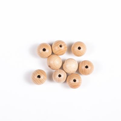 China Wooden Beads Round Beech Wood Beads Bulk Craft Decorative Perle De Dentition En Bois Al Por for sale