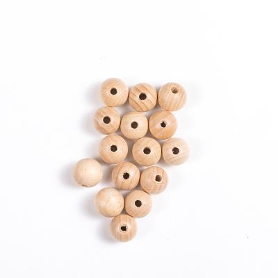 China Decorative Wooden Round Beech Wood Beads Al Por Mayor Bulk Handmade Craft Wholesale Wooden DIANJIN Contas De Madeira for sale