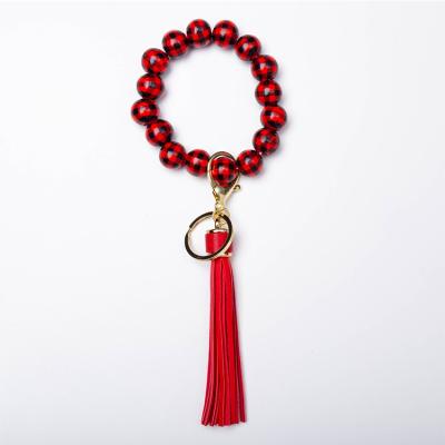 China DIANJIN Wooden Bead Beads Main Chain Wooden Key Chain Bracelet for sale