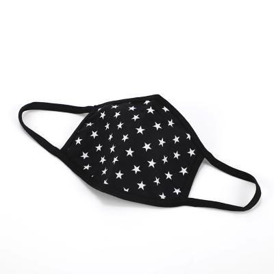 China Custom black reusable washable cotton star maskes Christimas party fashion Christmas designer full face maskes for sale