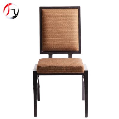 China Modern Aluminum Frame Restaurant Chairs Modern Stackable Banquet Wedding Outdoor Metal Bistros Party Catering Chairs for sale