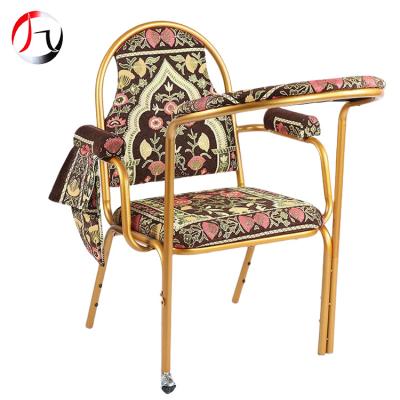 China New Metal Iron Metal Stackable High Quality Regular Stackable Church Hall Muslim Prayer Chair for sale