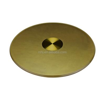 China Modern Revolving Banquet Table Tempered Glass Lazy Susan Swivel Plate for sale