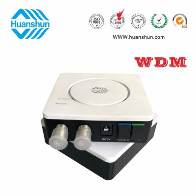 China El doble del Wdm de Huanshun hizo salir maneras del receptor óptico 2X78dBm dos de FTTH en venta