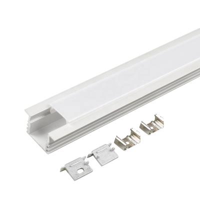 China PC diffuser extrusion body decorations aluminum and material recessed aluminum led profile for strips for sale