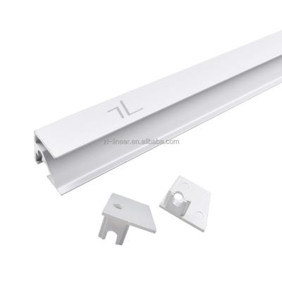 China Radiator 1M 2M 3M 6063 silver standard t5 led aluminum profile wardrobe or cabinet aluminum profile for sale