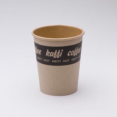 China High Quality Single Wall Disposable Drinkware Hot Cup Single Wall Coffee Paper Cup Disposable Wrapping Paper Cup for sale