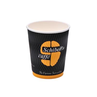 China Disposable Coffee Mugs Disposable Drinking Cup Coffee Milk Tea Custom Hot Paper Cup for sale