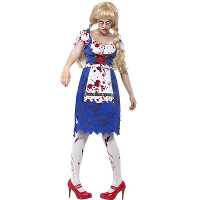 China German Dead Girls Doll Devil Lolita Horror Factory Clothes Halloween Zombie Cosplay Costume Custom Made Bad Beer Eco-Friendly Material For Women for sale