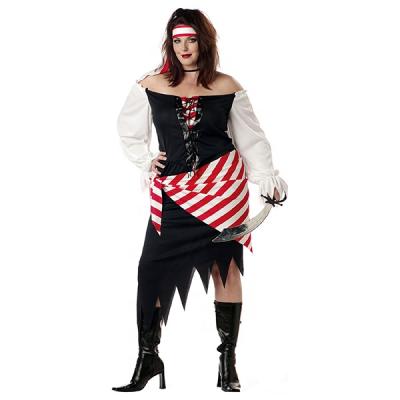 China Direct Selling Material Women's Factory Pirate Costume Cosplay Eco-friendly Pirate Costume For Halloween Party for sale