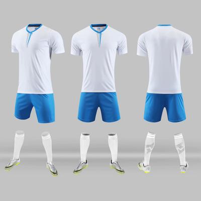 China Factory Custom High Quality Original New Design Moisture Wicking Football Uniform Kit Full Set Quality Men Soccer Wear for sale