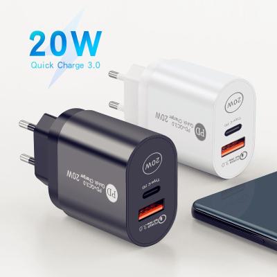 China 25w 18W Smart Phone 25w 18W Smart Mobile Phones USB Palladium Dual Port USB Wall Charger Fast Charger Phone For iPhone 12/11 for sale